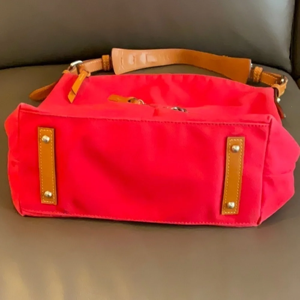 Dooney and Bourke canvas hobo red